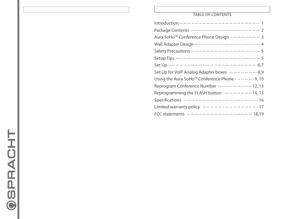 Spracht AURA SOHO CP-2016-003 User Manual | Page 2 / 12