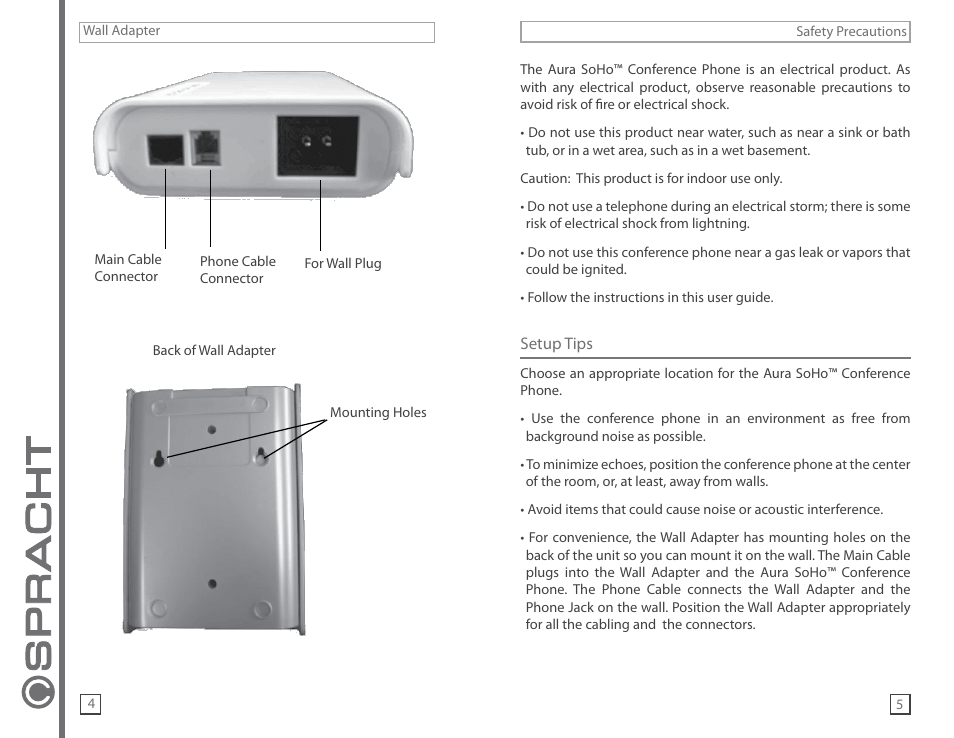 Spracht AURA SOHO CP-2016-003 User Manual | Page 5 / 12