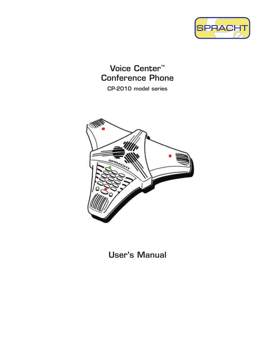 Spracht Voice Center cp-2010 User Manual | 20 pages