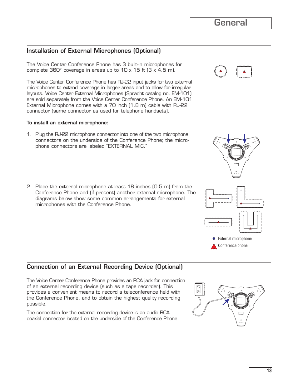 General | Spracht Voice Center cp-2010 User Manual | Page 15 / 20