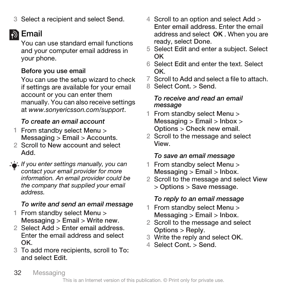 Email | Spracht W890I User Manual | Page 34 / 82