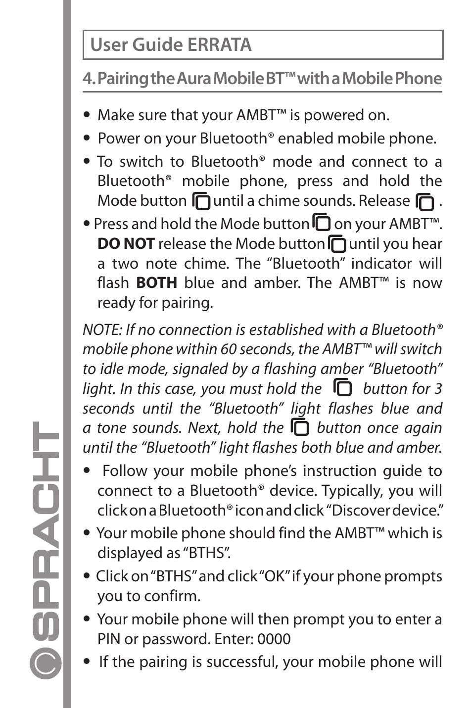 Spracht Cell Phone Accessories User Manual | 2 pages