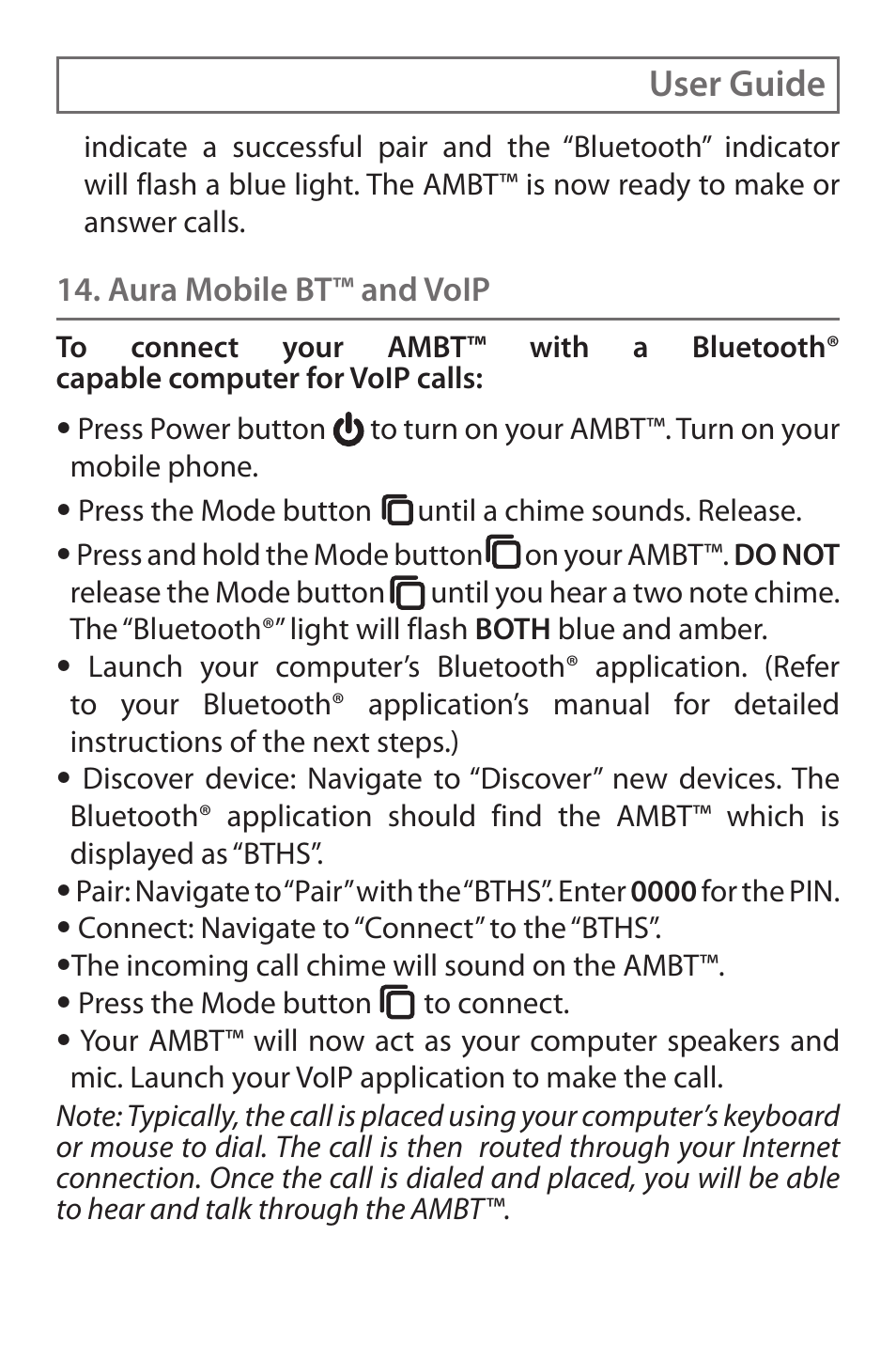 User guide | Spracht Cell Phone Accessories User Manual | Page 2 / 2