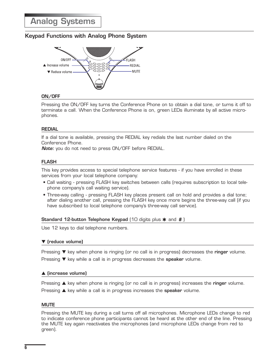 Analog systems | Spracht CP-2012 User Manual | Page 7 / 19