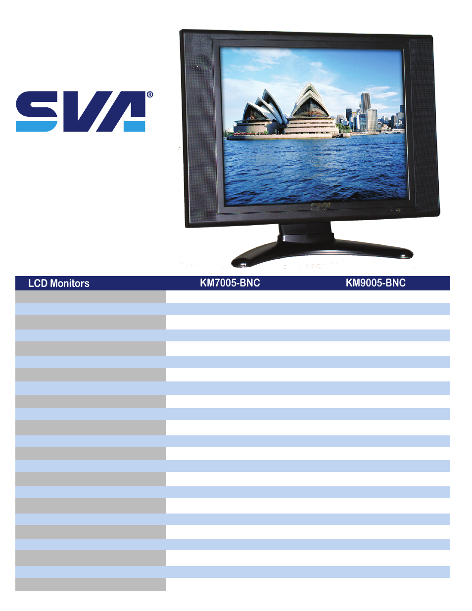 SVA KM9005-BNC User Manual | 1 page