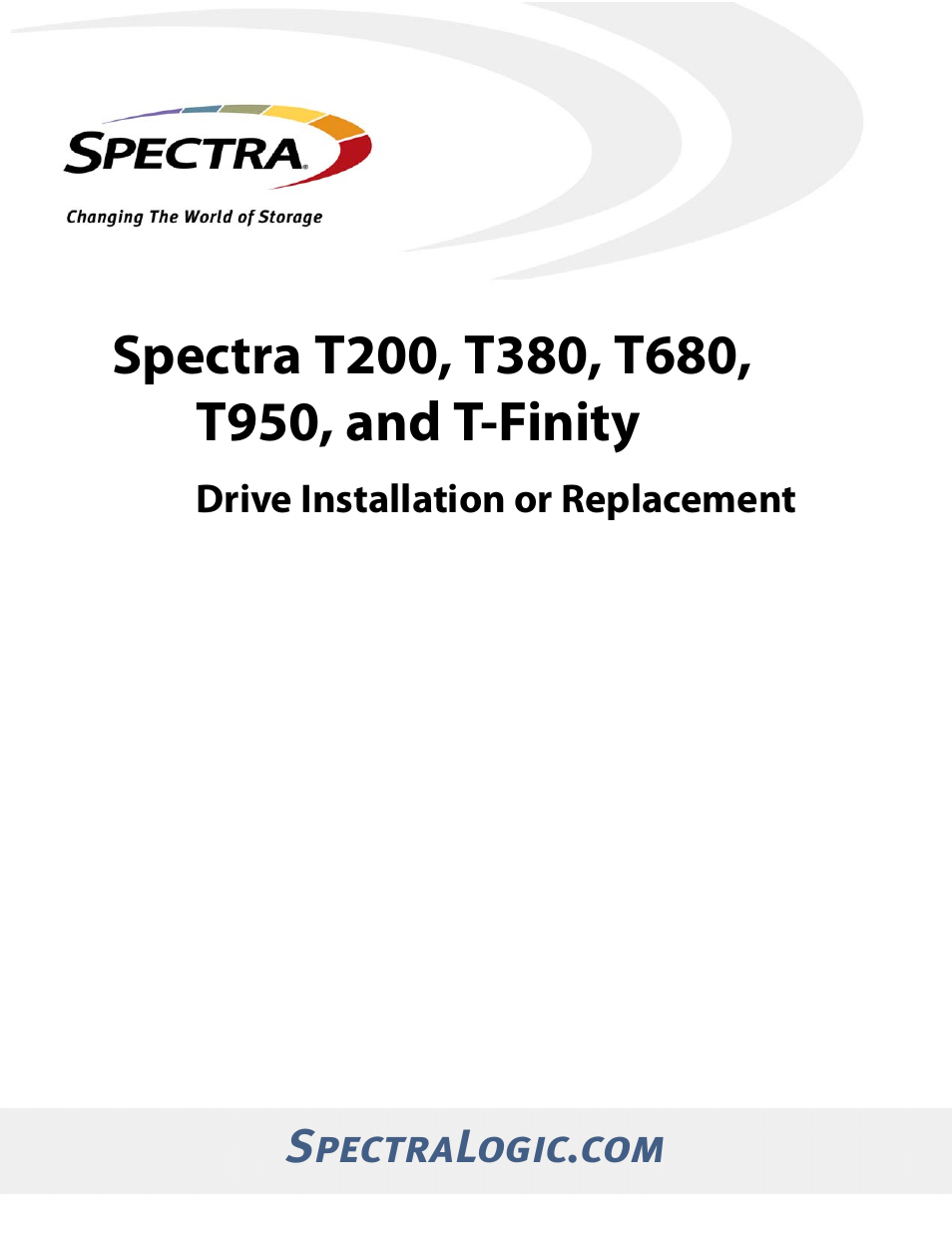 Spectra Logic T380 User Manual | 27 pages