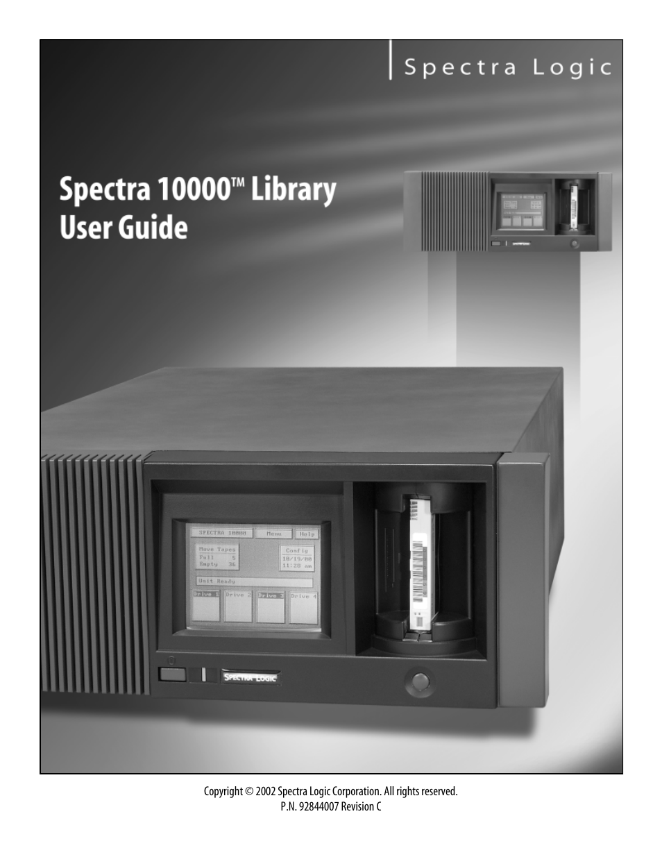 Spectra Logic 10000 User Manual | 136 pages
