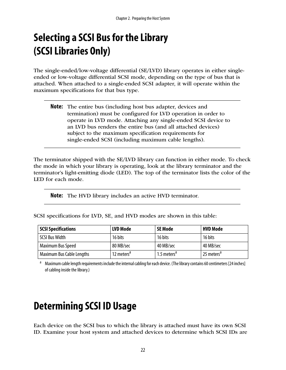 Determining scsi id usage | Spectra Logic 10000 User Manual | Page 22 / 136