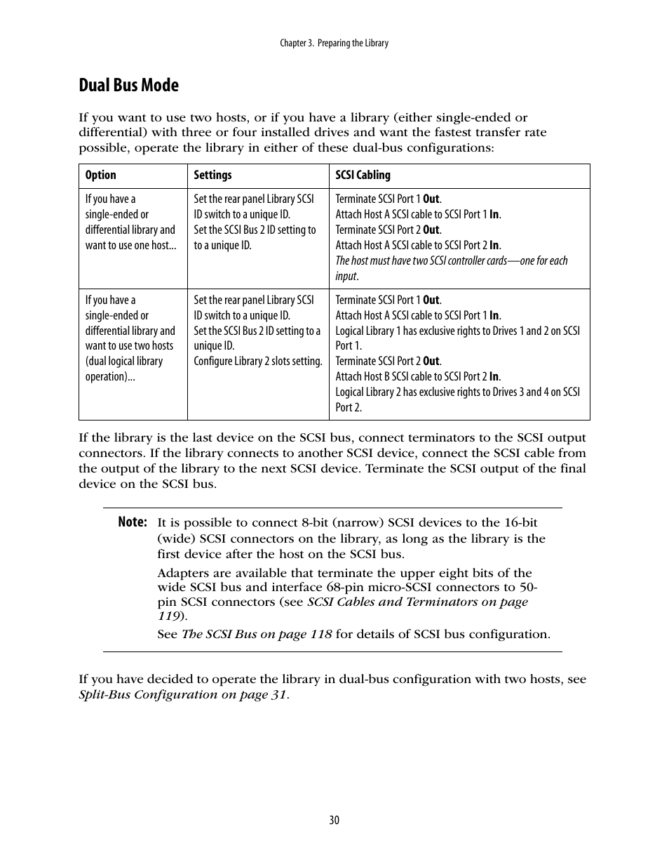 Dual bus mode | Spectra Logic 10000 User Manual | Page 30 / 136