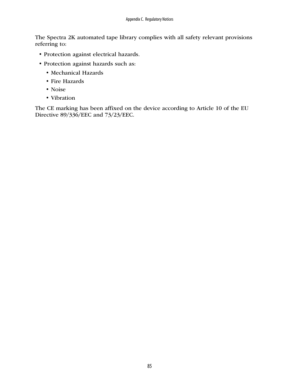 Spectra Logic 2K User Manual | Page 85 / 94