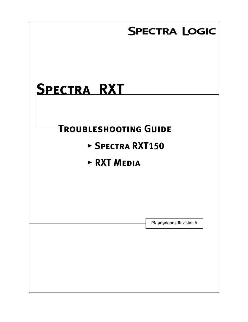 Spectra Logic RXT150 User Manual | 43 pages