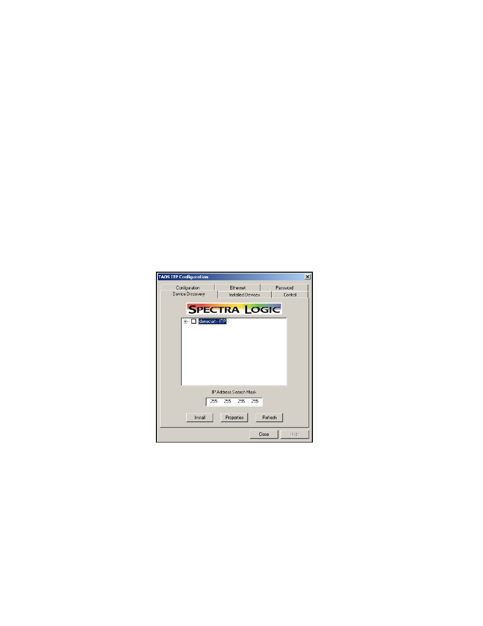 Opening the taos itp configuration control panel | Spectra Logic Spectra 12000 User Manual | Page 171 / 190