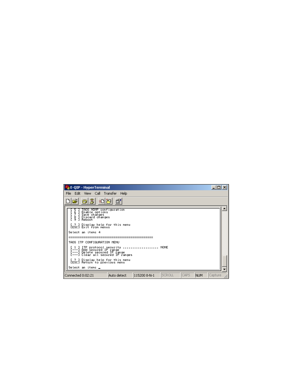 Setting up taos itp, Taos itp configuration | Spectra Logic Spectra 12000 User Manual | Page 72 / 190
