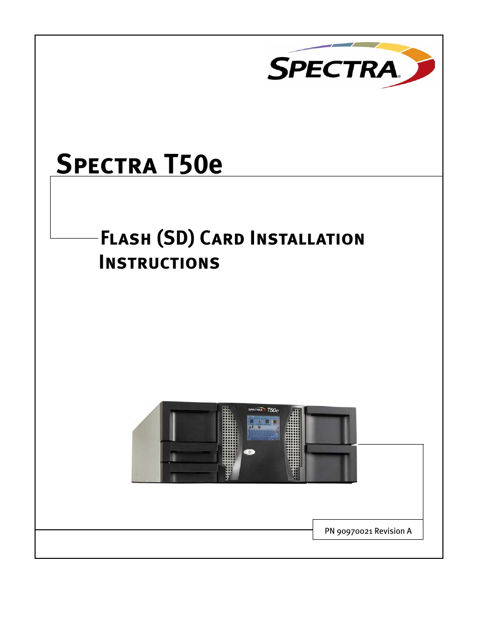 Spectra Logic T50E User Manual | 20 pages