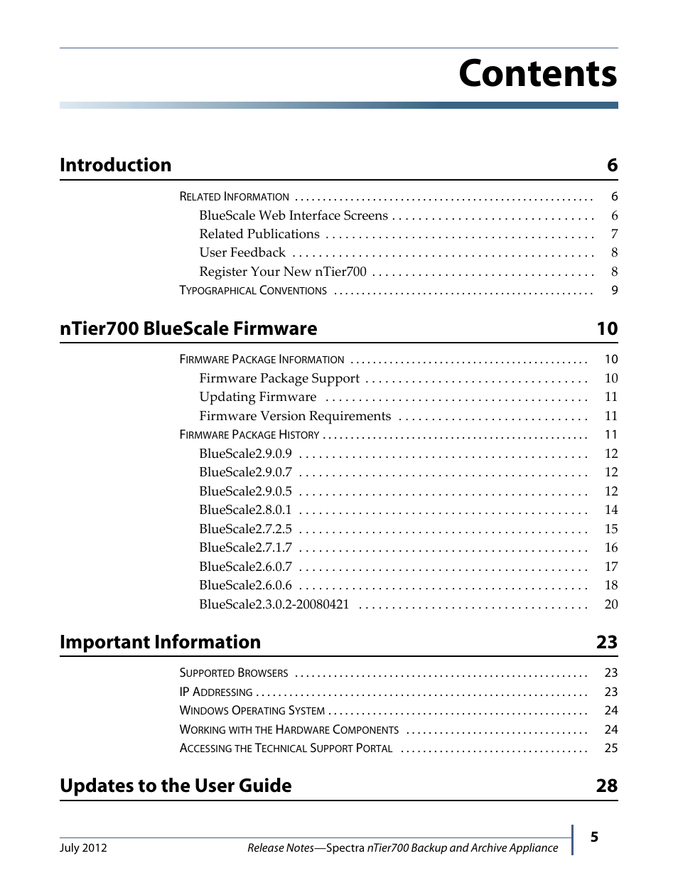 Spectra Logic NTIER700 User Manual | Page 5 / 28