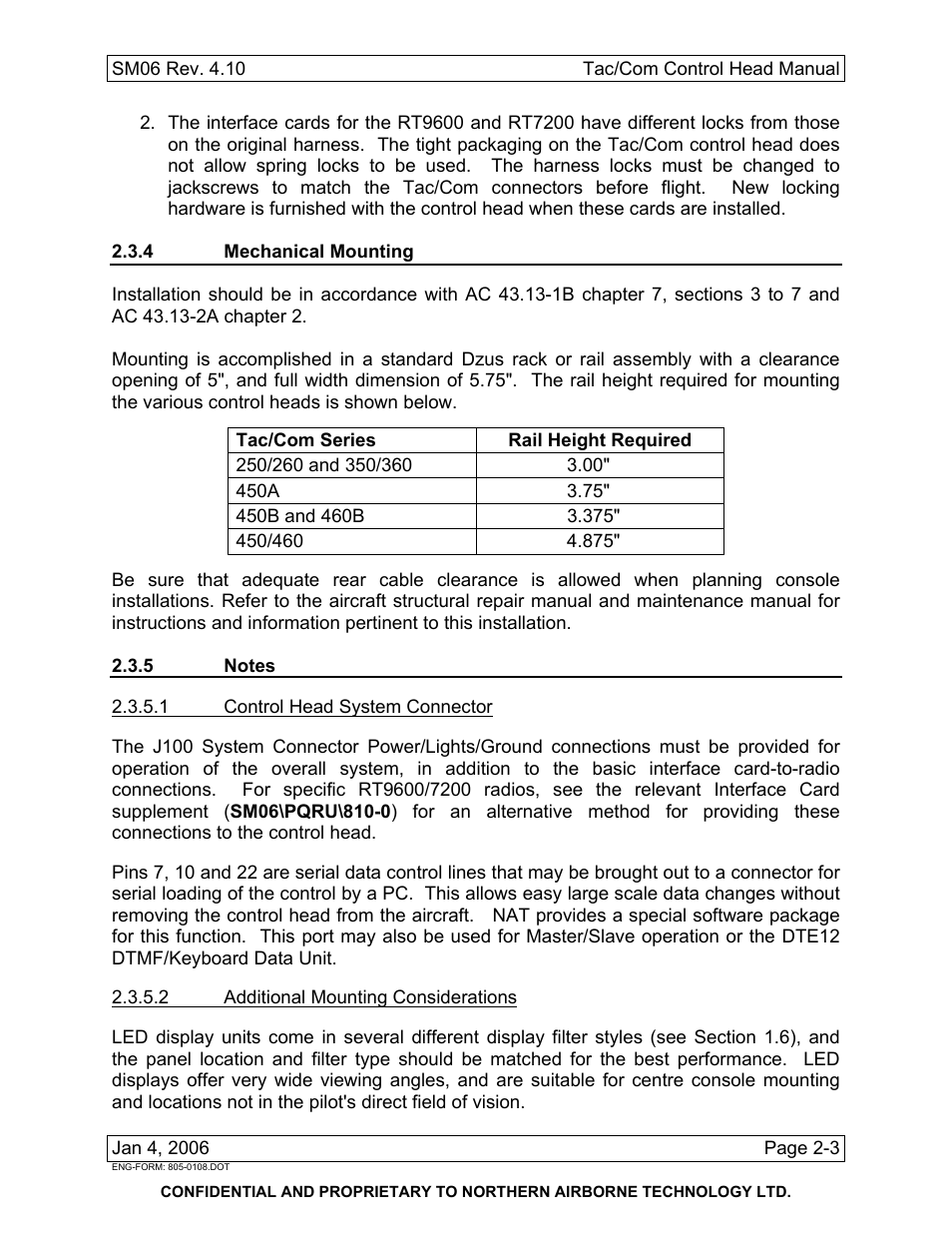 4 mechanical mounting, 5 notes | Spectra Logic TAC/COM SERIES User Manual | Page 27 / 107