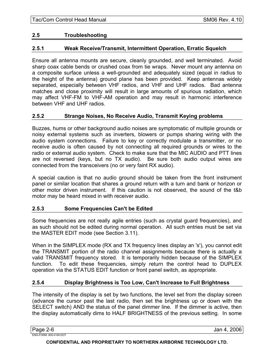 5 troubleshooting, 3 some frequencies can't be edited | Spectra Logic TAC/COM SERIES User Manual | Page 30 / 107