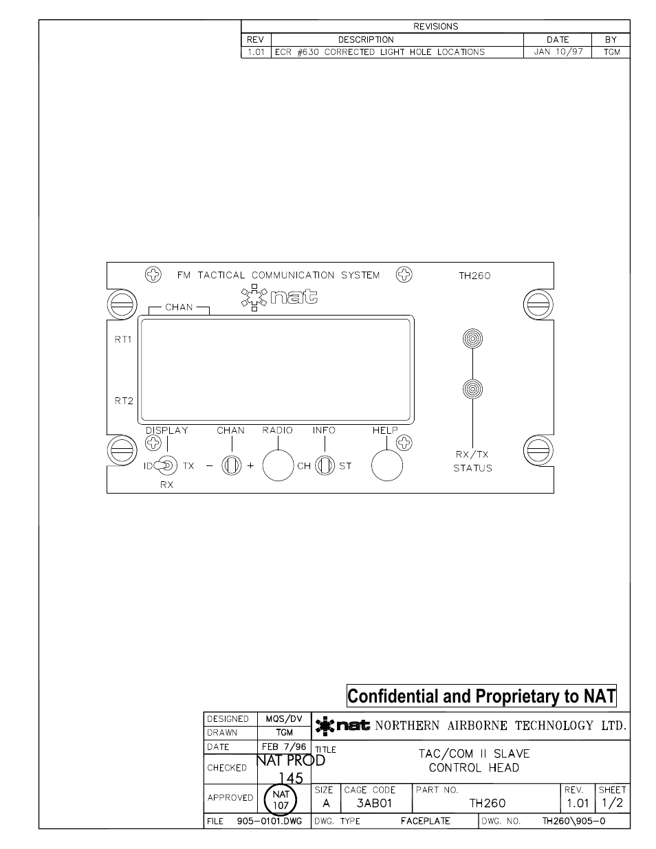 Faceplate, Confidential and proprietary to nat | Spectra Logic TAC/COM SERIES User Manual | Page 39 / 107
