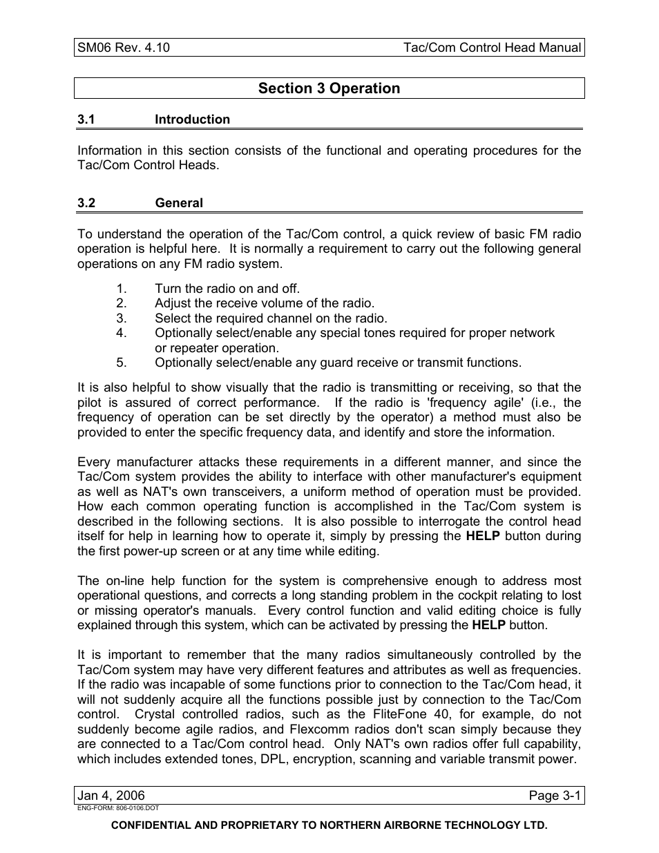 Operation, 1 introduction, 2 general | Spectra Logic TAC/COM SERIES User Manual | Page 75 / 107