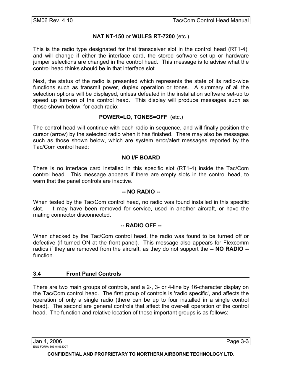 4 front panel controls | Spectra Logic TAC/COM SERIES User Manual | Page 77 / 107