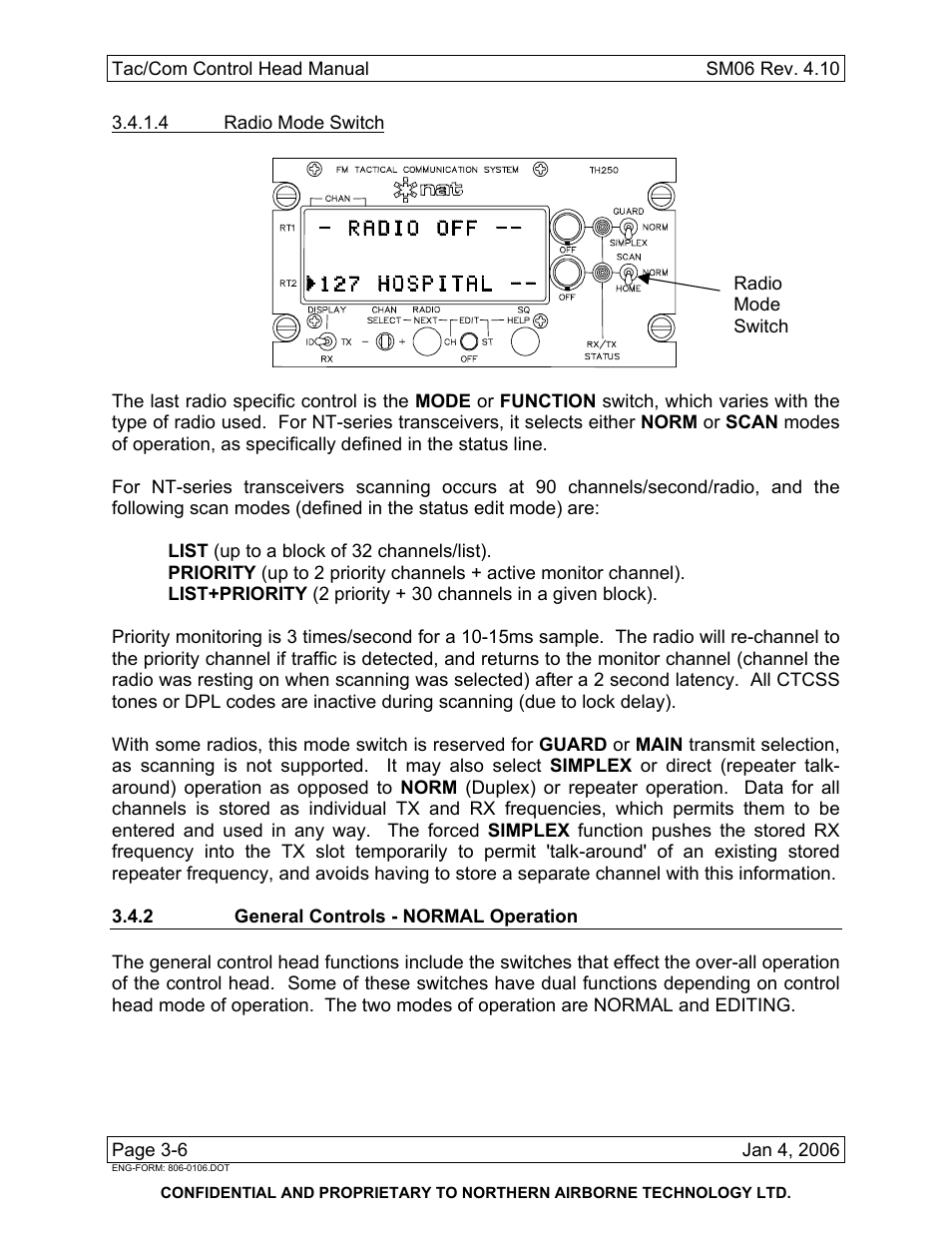 2 general controls - normal operation | Spectra Logic TAC/COM SERIES User Manual | Page 80 / 107