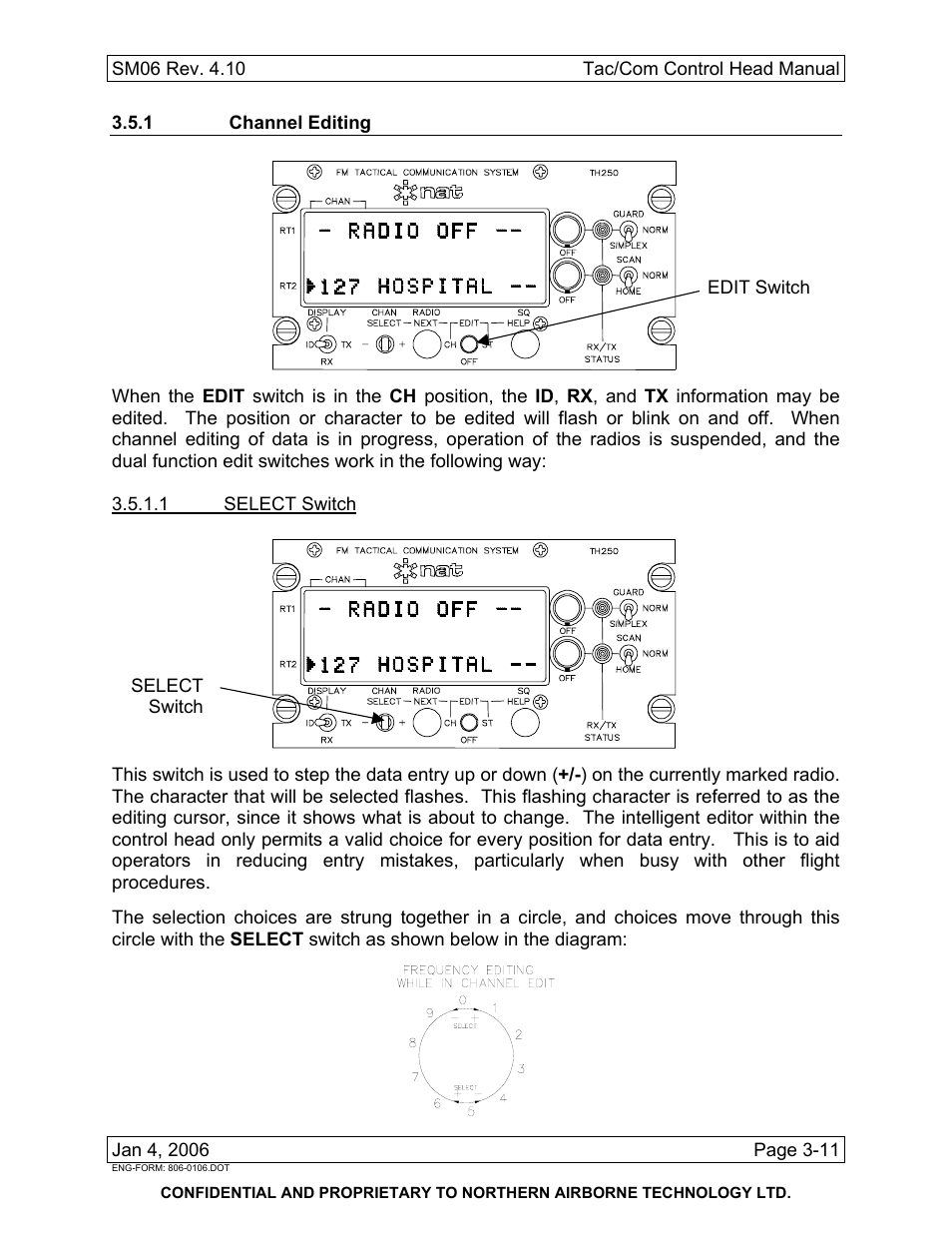 1 channel editing | Spectra Logic TAC/COM SERIES User Manual | Page 85 / 107