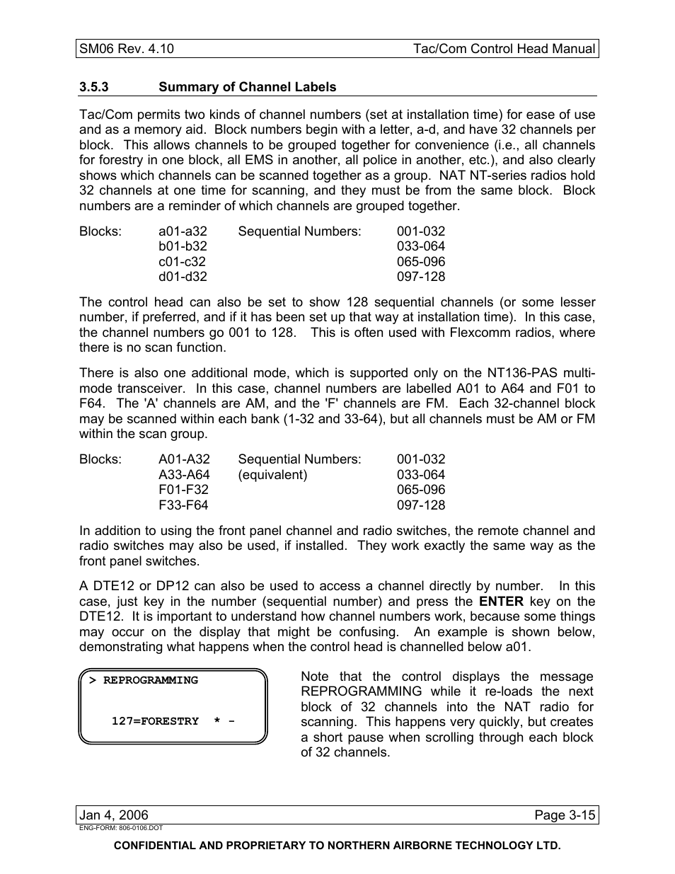 3 summary of channel labels | Spectra Logic TAC/COM SERIES User Manual | Page 89 / 107