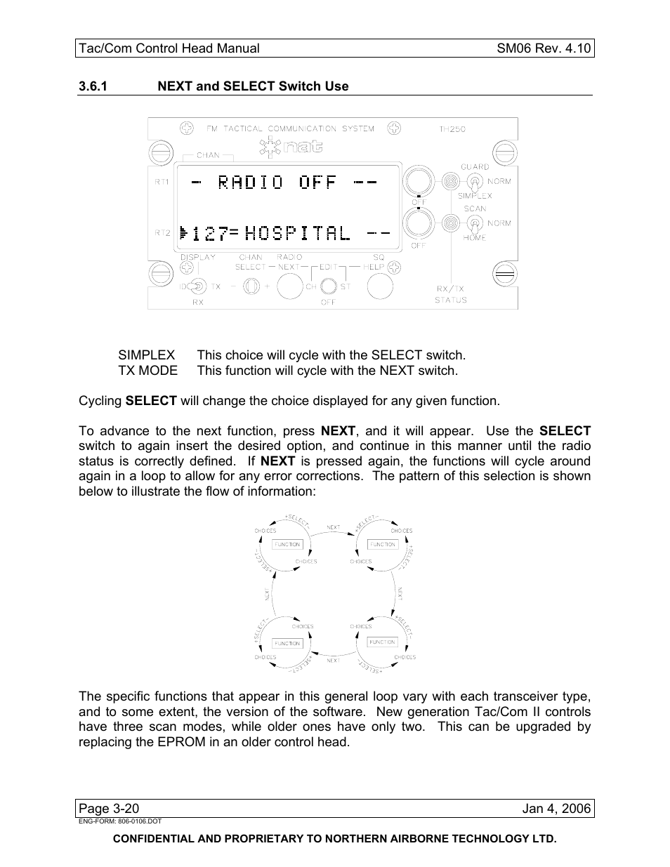 1 next and select switch use | Spectra Logic TAC/COM SERIES User Manual | Page 94 / 107