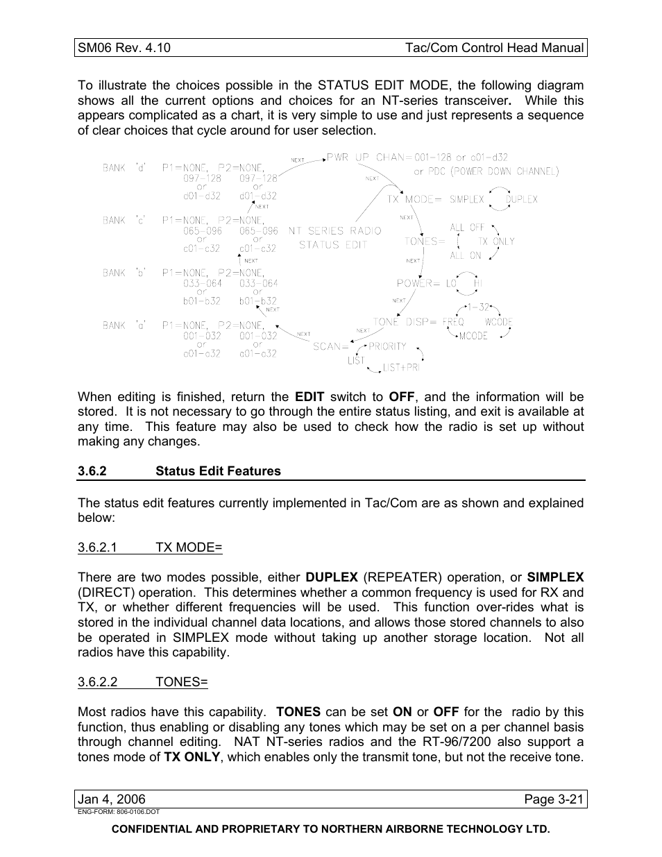 2 status edit features | Spectra Logic TAC/COM SERIES User Manual | Page 95 / 107