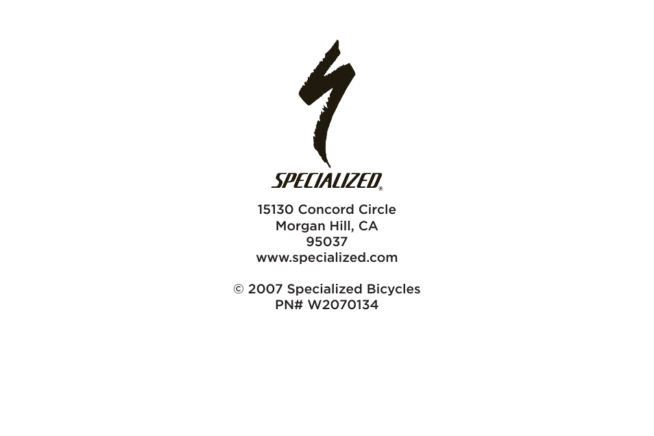 Specialized Enduro 6 User Manual | Page 22 / 22