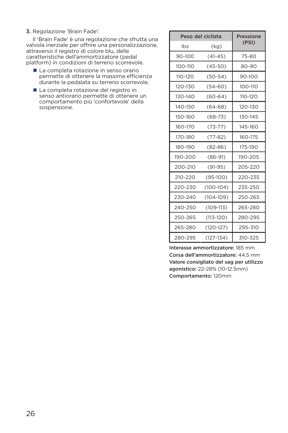 Specialized AFR Rear Shock ENDURO SL User Manual | Page 26 / 72