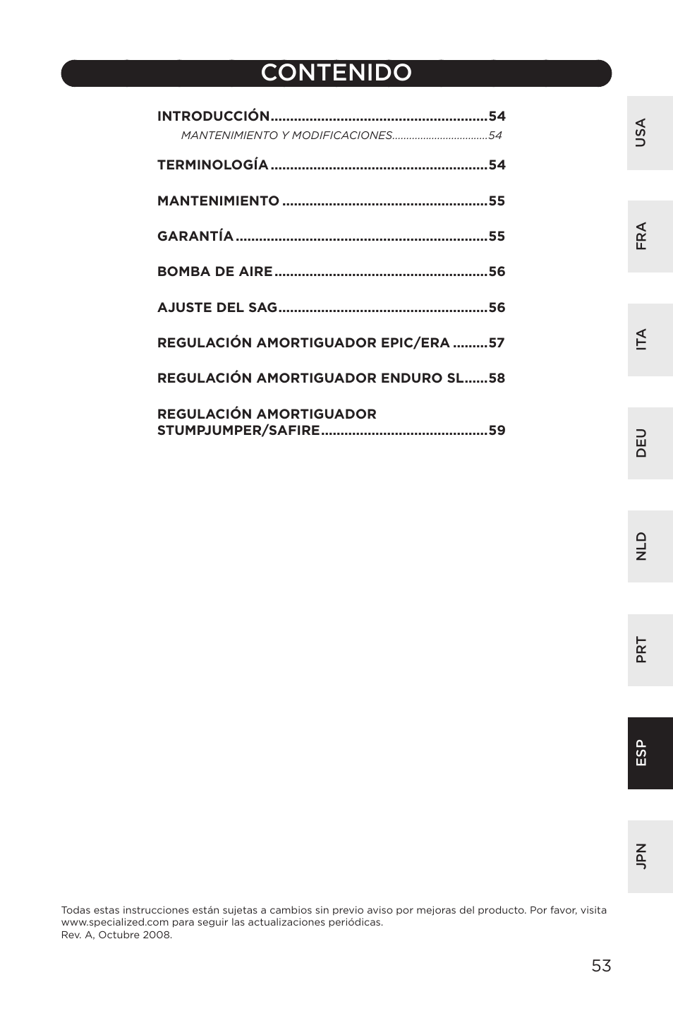 Specialized AFR Rear Shock ENDURO SL User Manual | Page 53 / 72