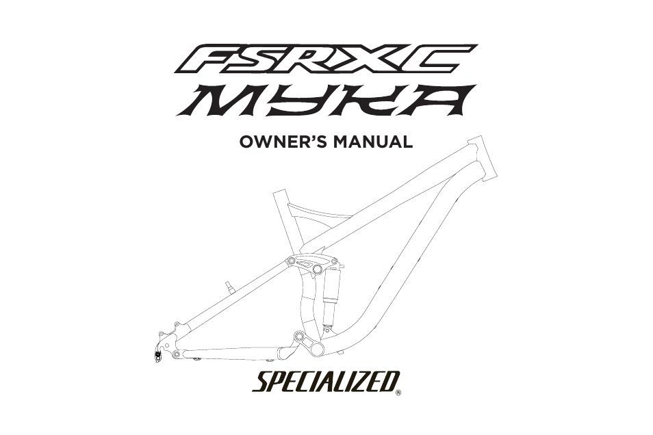 Specialized FSRXC User Manual | 20 pages