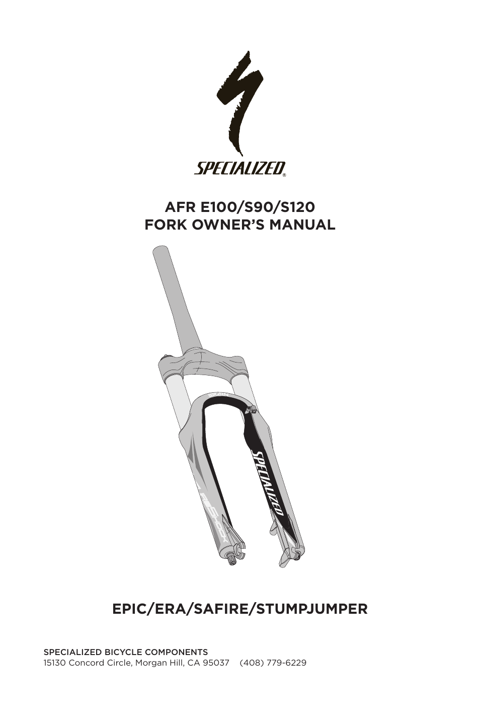 Specialized AFR E100 User Manual | 84 pages