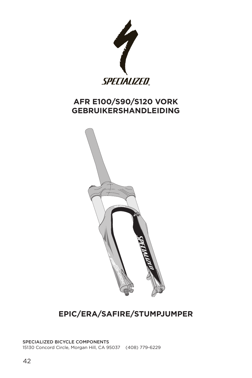 Specialized AFR E100 User Manual | Page 42 / 84