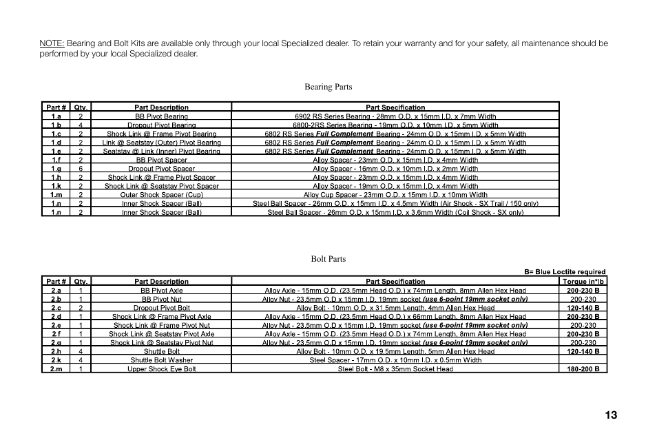 Specialized Roubaix User Manual | Page 13 / 16