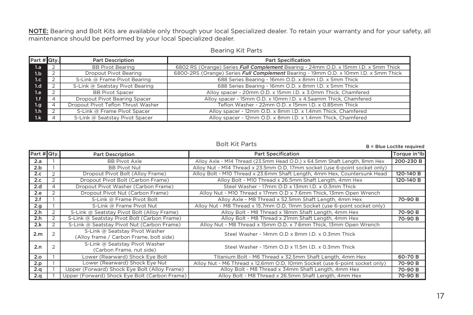 Specialized Epic Era User Manual | Page 17 / 24