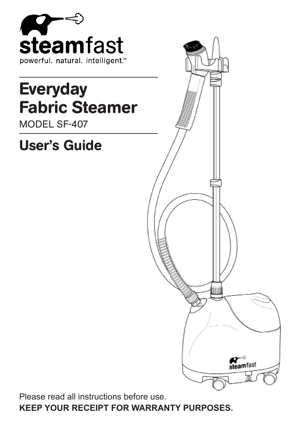 Steamfast SF-407 User Manual | 16 pages