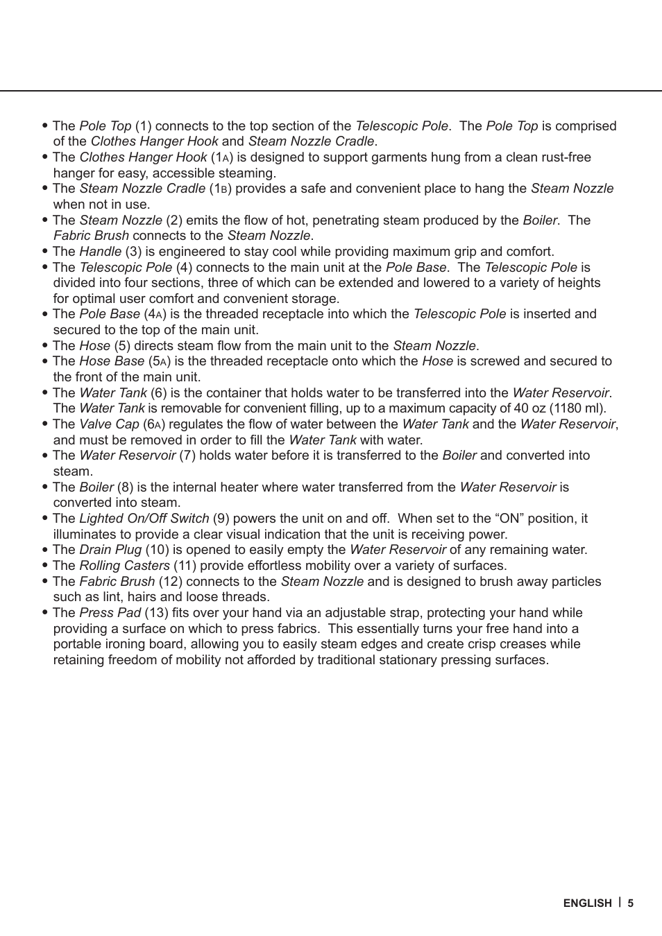 Steamfast SF-407 User Manual | Page 5 / 16