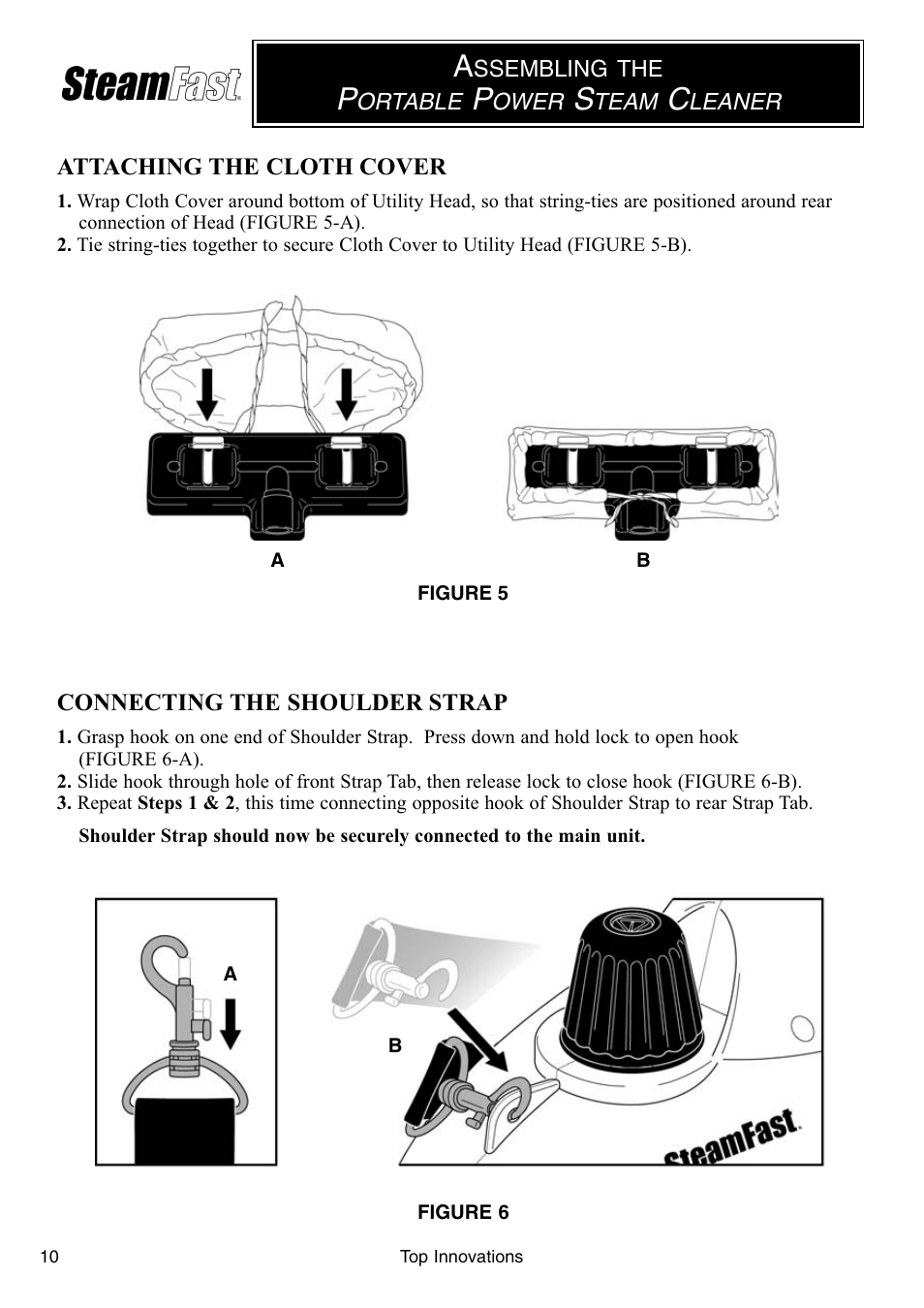 Steamfast PORTABLE POWER STEAM CLEANER SF-246 User Manual | Page 10 / 16