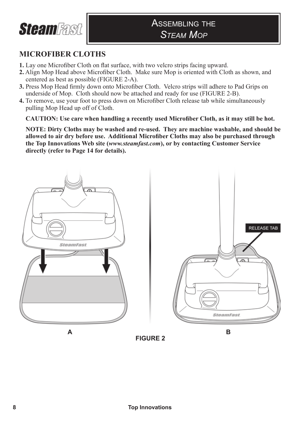 Steamfast SF-140 User Manual | Page 8 / 16