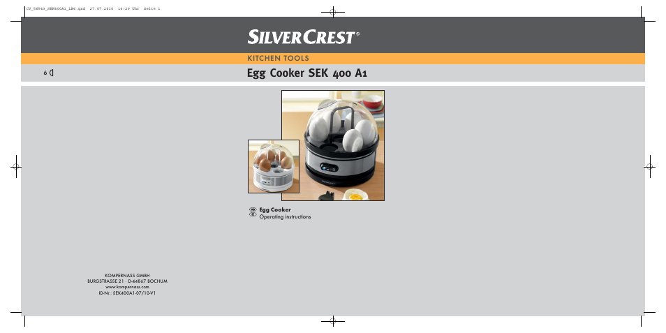 Silvercrest SEK400A1 User Manual | 6 pages