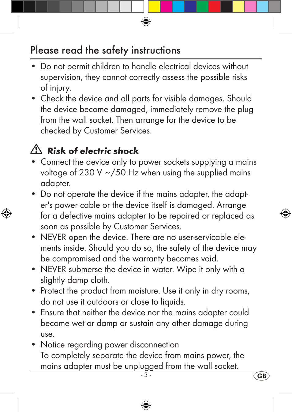 Please read the safety instructions | Silvercrest KH2351 User Manual | Page 5 / 18