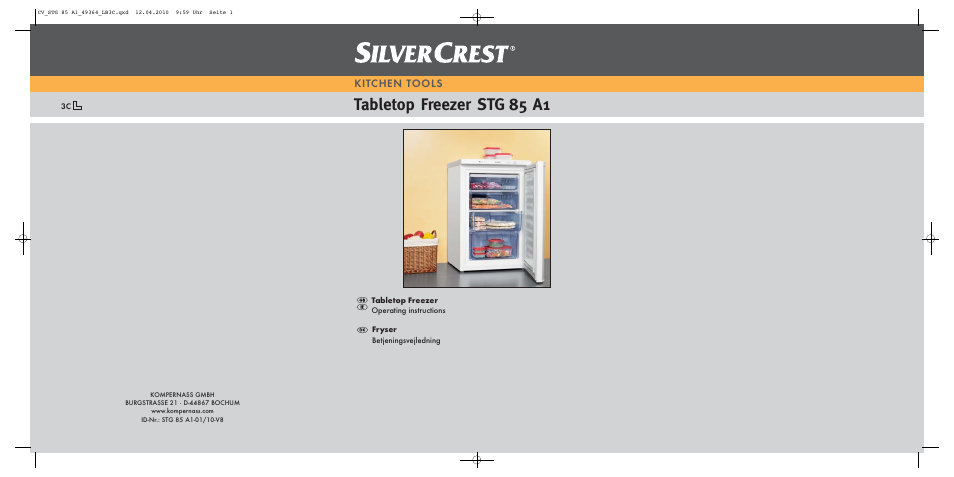 Silvercrest STG 85 User Manual | 29 pages