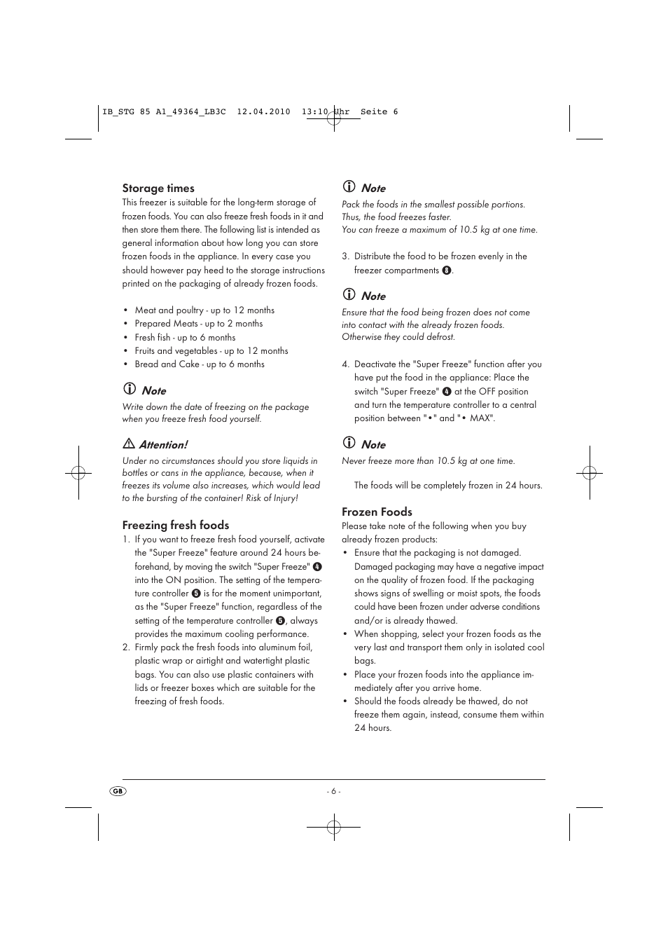 Silvercrest STG 85 User Manual | Page 8 / 29