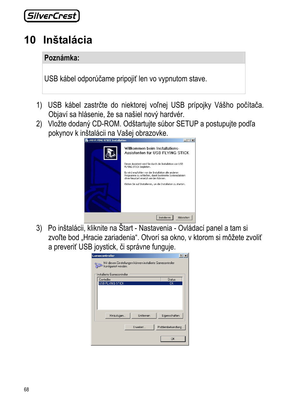 10 inštalácia | Silvercrest JS-101 User Manual | Page 68 / 84