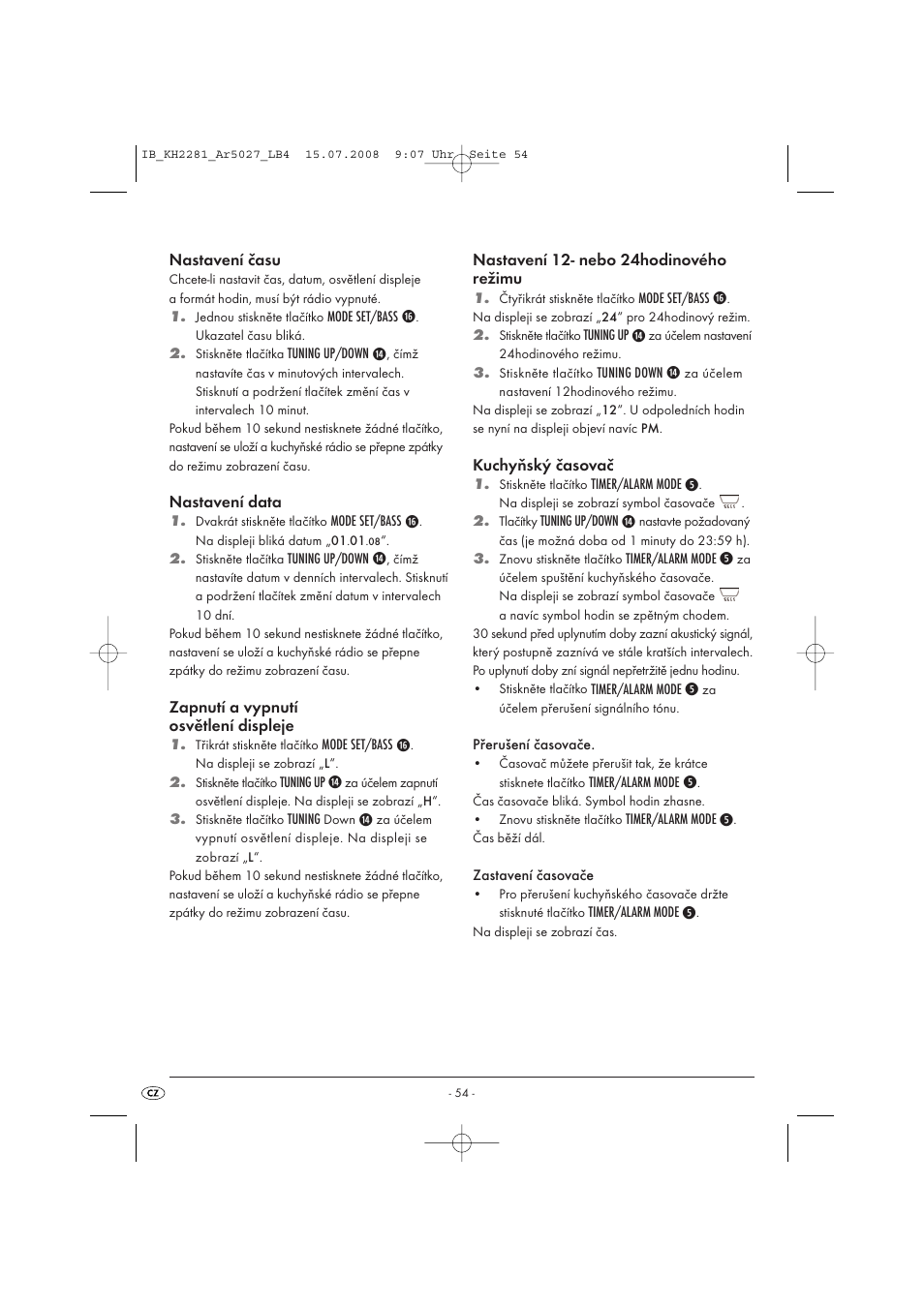 Silvercrest KH2281-07 User Manual | Page 56 / 98