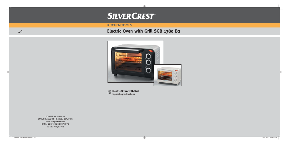 Silvercrest SGB 1380 B26 User Manual | 13 pages