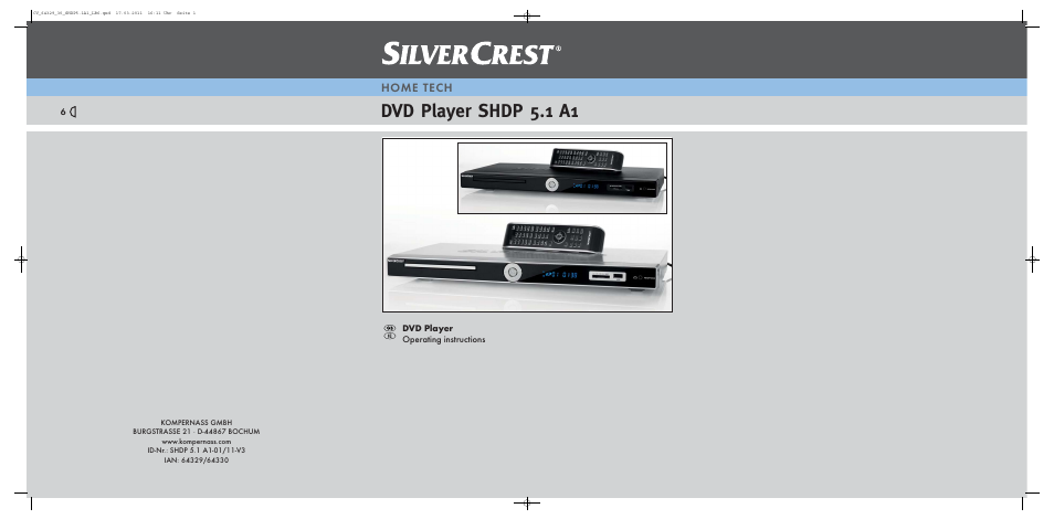 Silvercrest SHDP 5.1 A1 User Manual | 26 pages