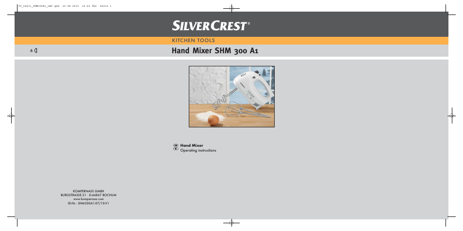 Silvercrest SHM 300 A1 User Manual | 7 pages